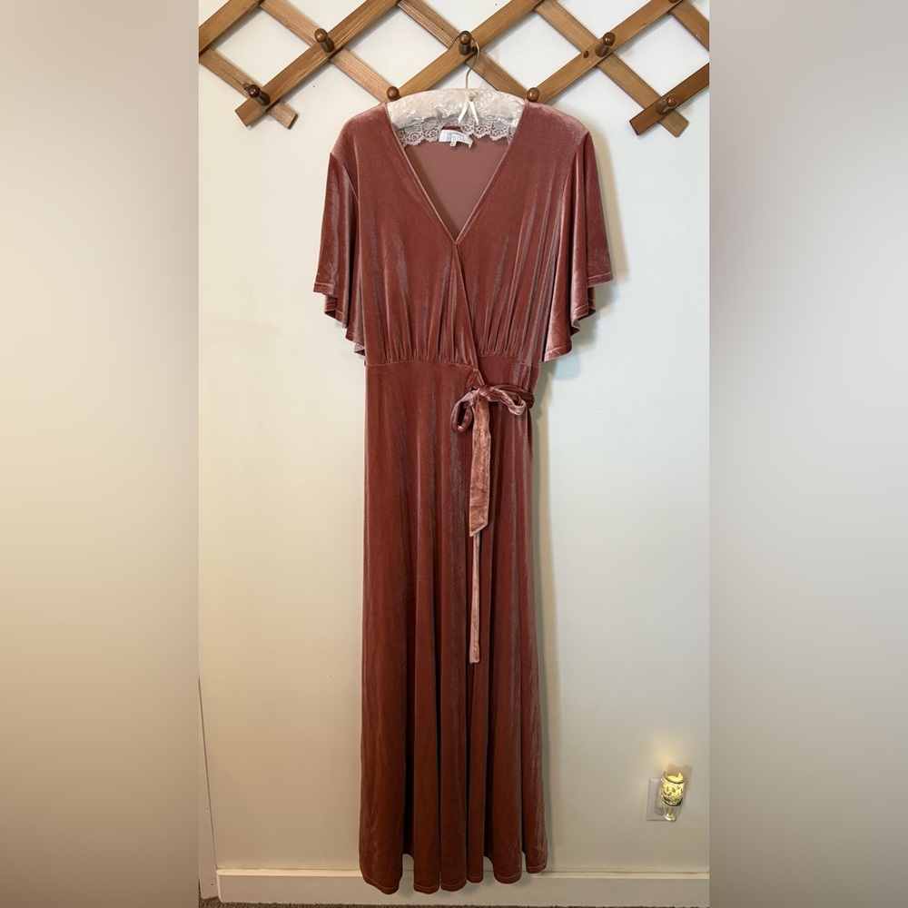 Arbor Ruffled Wrap Maxi Dress